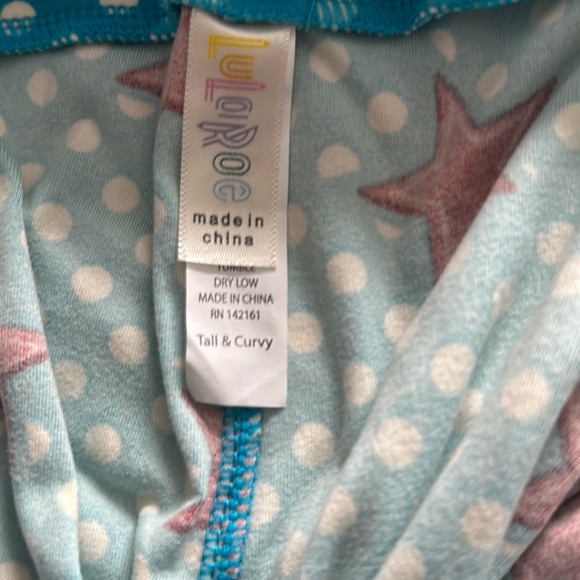 LuLaRoe 4th of July leggings Tall and Curvy TC - Picture 2 of 2